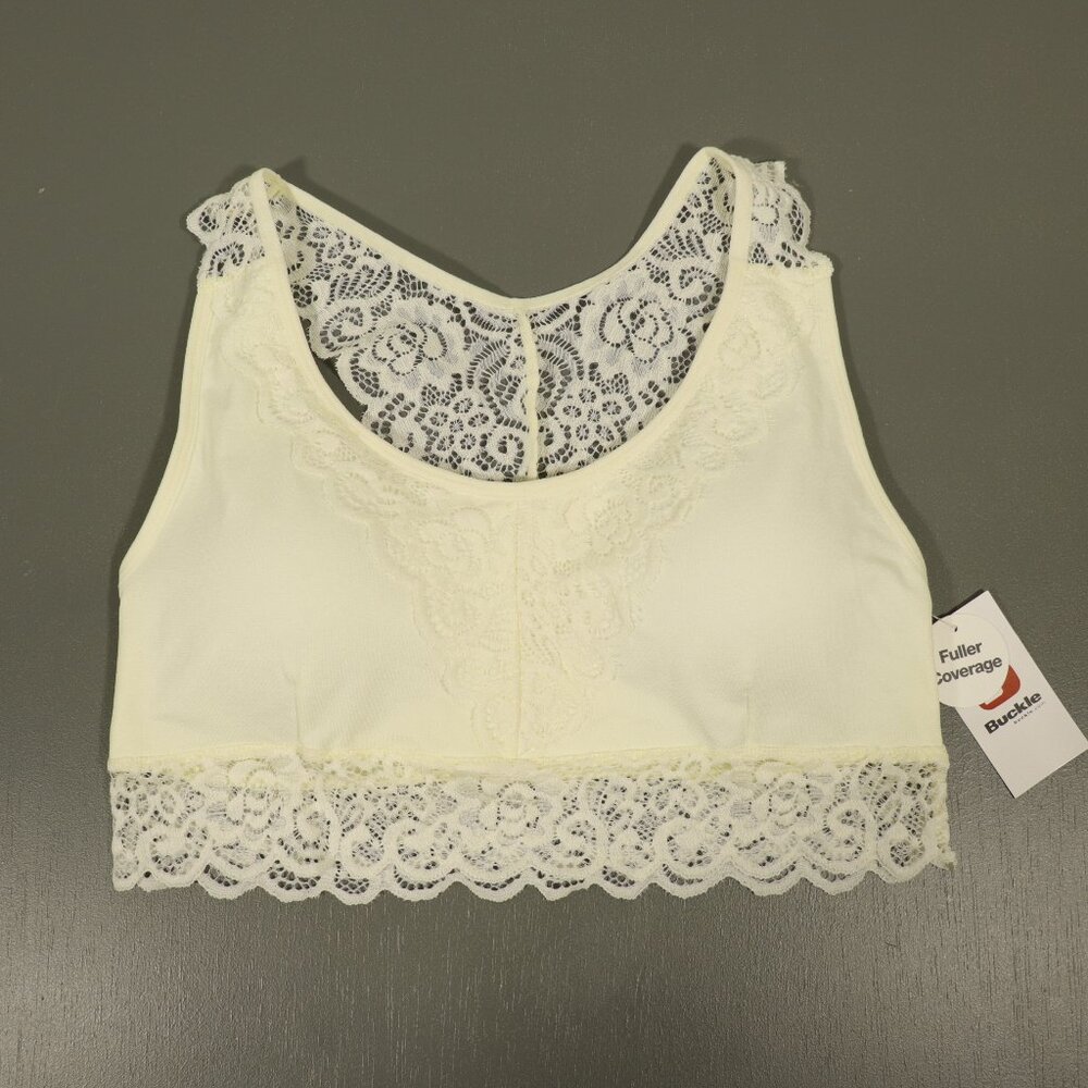 NWT Daytrip X Buckle Size XS/S Cream Lace Bohemian Bralette
